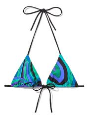 Pucci Iride print triangle bikini blue - 3
