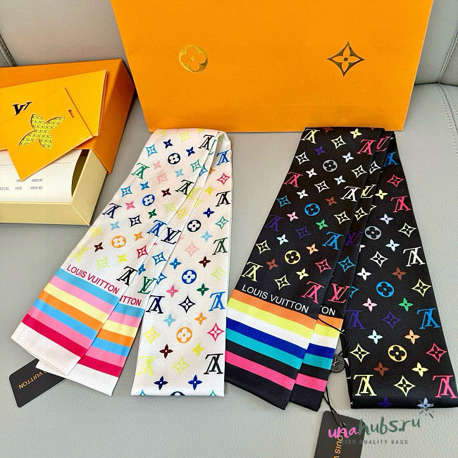 Louis Vuitton x TM Monogram Multicolor BB Bandeau Scarf - 120x8cm - 1