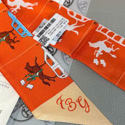 Hermès Parade Twilly Orange - 5 x 86.5cm - 5