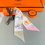 	 Hermès Parade Twilly White - 5 x 86.5cm - 4