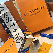 LOUIS VUITTON Silk Monogram Infinity BB Bandeau White Black - 8*120cm - 6