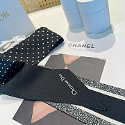 Dior Mitzah Black Scarf - 6X105cm - 2