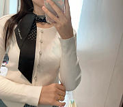 Dior Mitzah Black Scarf - 6X105cm - 1