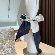 	 Dior Mitzah White Scarf - 6X105cm - 4