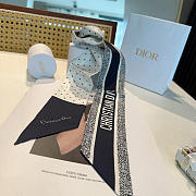 	 Dior Mitzah White Scarf - 6X105cm - 3