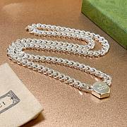 Gucci Sterling Silver Chain Necklace  - 4