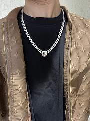 Gucci Sterling Silver Chain Necklace  - 3