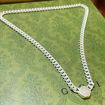Gucci Sterling Silver Chain Necklace 