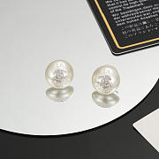 CHANEL Pearl Crystal CC La Pausa Earrings - 4