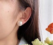 CHANEL Pearl Crystal CC La Pausa Earrings - 2