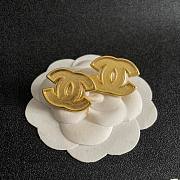 Chanel CC Logo Earrings Black/Gold - 2