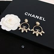 Chanel Strass & Faux Pearl CC Drop Earrings - 4