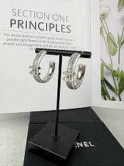 Chanel Silver Earrings - 1