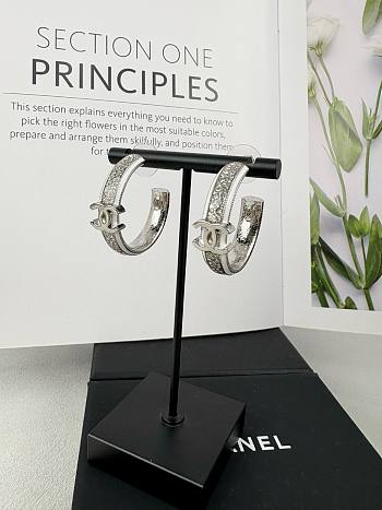 Chanel Silver Earrings