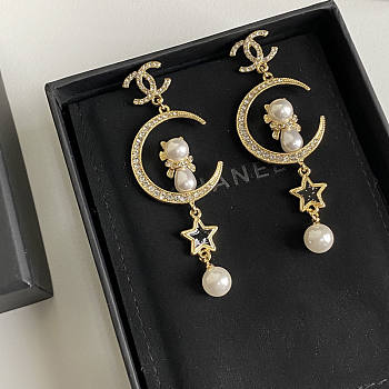 Chanel Gold Long Earrings