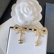 Chanel Gold Bow Earrings  - 5