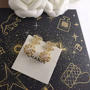 CHANEL Pearl Caged CC Drop Earrings Gold - 4