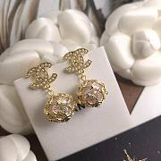 CHANEL Pearl Caged CC Drop Earrings Gold - 5