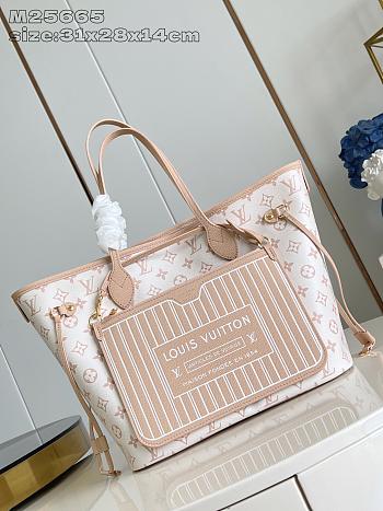 Louis Vuitton Neverfull Inside Out MM H33 Beige - 31 x 28 x 14 cm