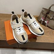 	 Hermes Taupe Loop sneaker - 4