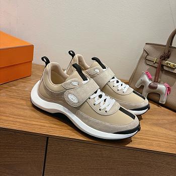 	 Hermes Taupe Loop sneaker