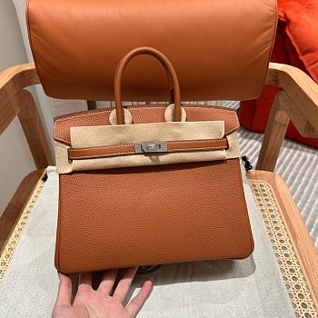 Hermes birkin togo leather silver hardware 25
