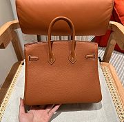 Hermes birkin togo leather silver hardware 25 - 4