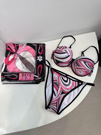PUCCI Iride-print Bikini Pink