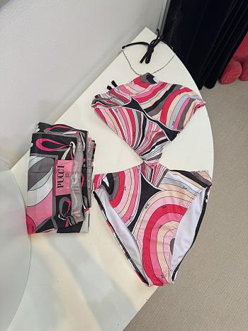 Pucci Iride print Swimsuit Emilio Pucci Rosa