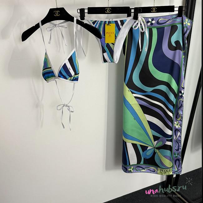Pucci Emilio Pucci Iride Printed Bikini Set - 1