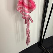 Emilio Pucci Marmo Halterneck Silk Top in Pink  - 4