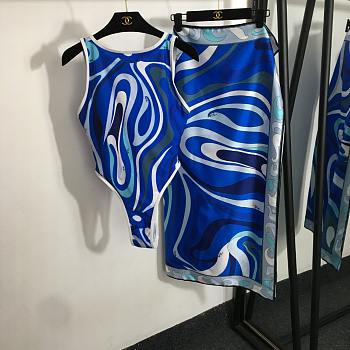 Pucci Printed halter-neck swimsuit Emilio Set