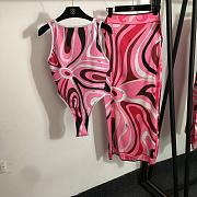 Pucci Printed halter-neck swimsuit Emilio Set - 2