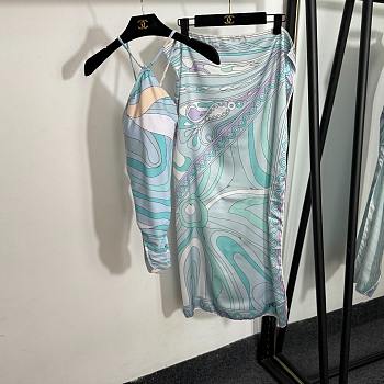 Pucci Emilio Pucci Marmo-Print One-Piece Swimsuit Set