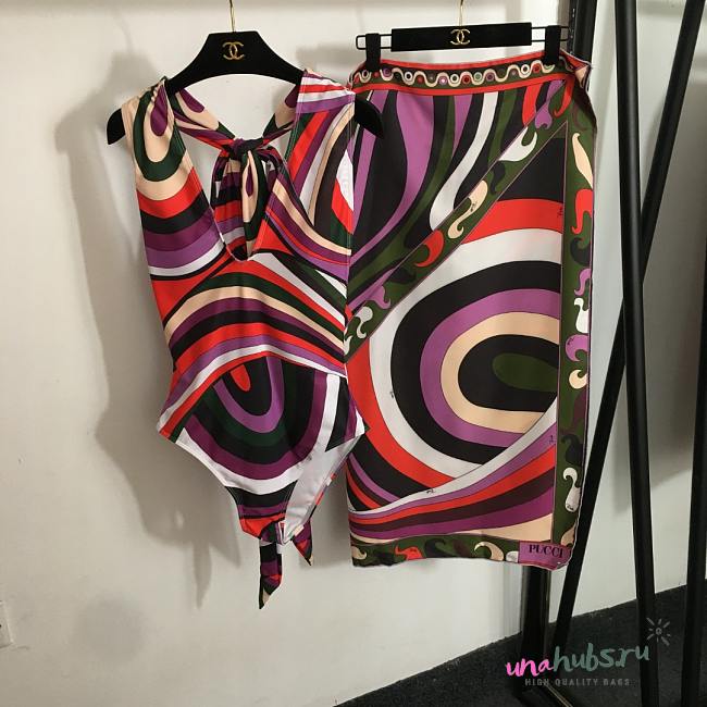  PUCCI Iride-Print Swimsuit Set - 1