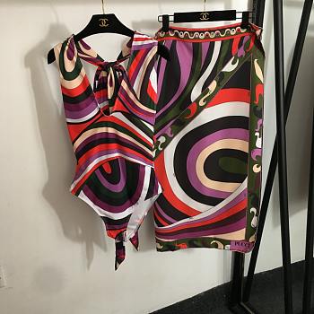  PUCCI Iride-Print Swimsuit Set