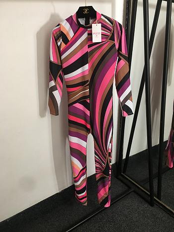 PUCCI Iride-print Catsuit Pink