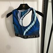 PUCCI Marmo-print Yoga Set Blue - 3