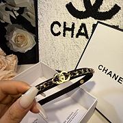 Chanel Black Gold Logo Chain Headband - 2