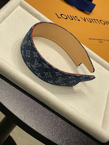 Louis Vuitton Blue Deni, Headband