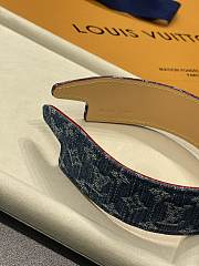 Louis Vuitton Blue Deni, Headband - 3