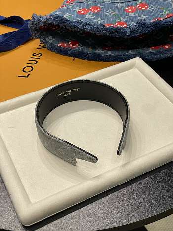 	 Louis Vuitton Black Deni, Headband