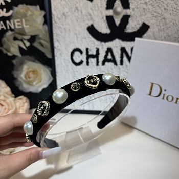 Dior Bejeweled Crystal And Pearl Headband