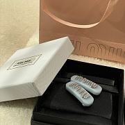 Miu Miu Plexiglas crystal blue hair clip - 6