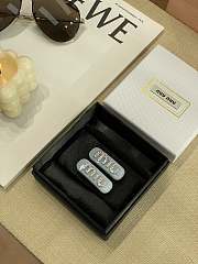 Miu Miu Plexiglas crystal blue hair clip - 4