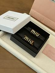 	 Miu Miu Plexiglas crystal brown hair clip - 3