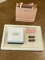 	 Miu Miu Plexiglas crystal brown hair clip - 2
