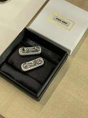 	 Miu Miu Plexiglas crystal white hair clip - 6