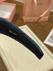 Miu Miu Denim Blue Headband - 2