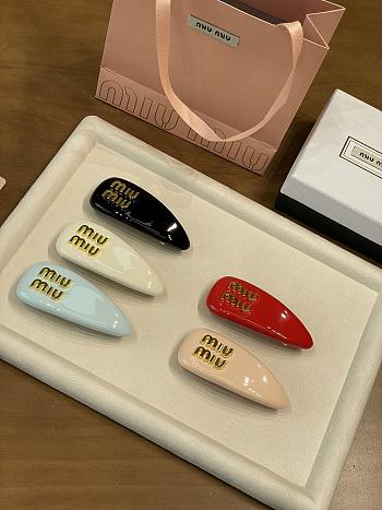Miu Miu Patent Leather Hair Clip
